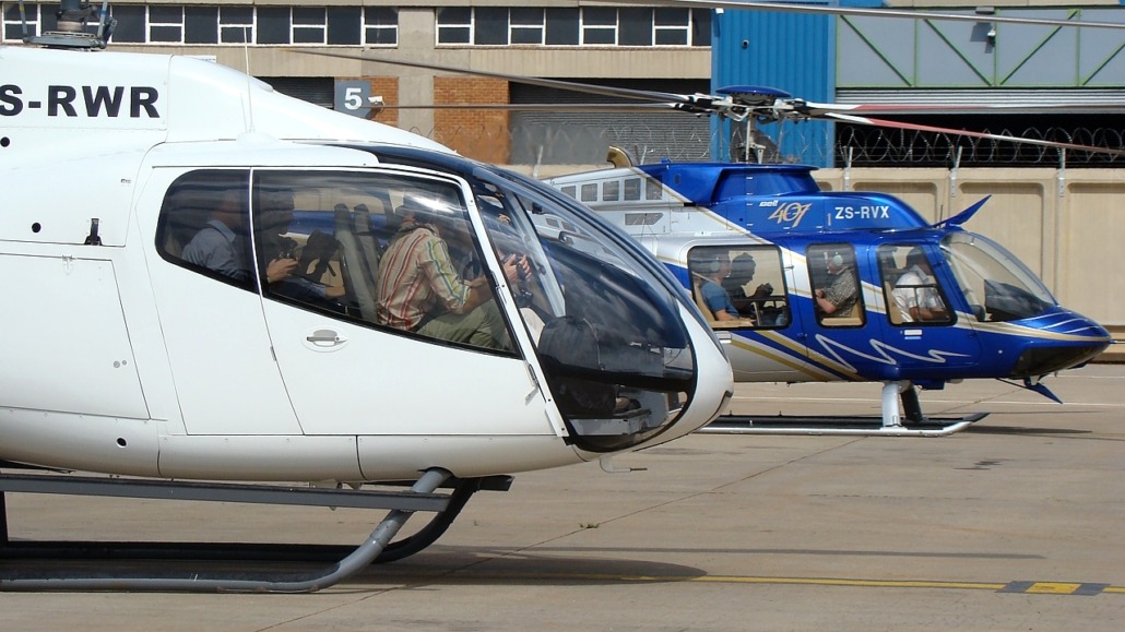 Bell 407 ZS-RVX at OR Tambo international